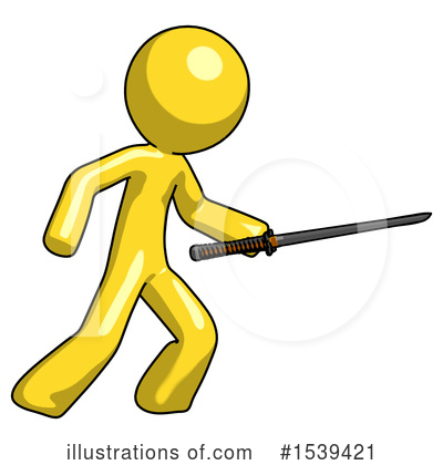 Royalty-Free (RF) Yellow Design Mascot Clipart Illustration by Leo Blanchette - Stock Sample #1539421