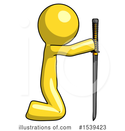 Royalty-Free (RF) Yellow Design Mascot Clipart Illustration by Leo Blanchette - Stock Sample #1539423