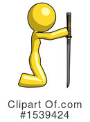 Yellow Design Mascot Clipart #1539424 by Leo Blanchette