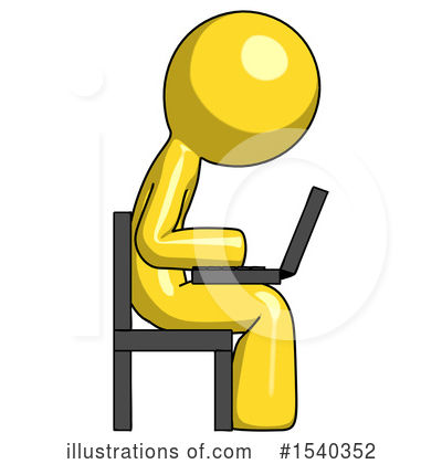 Royalty-Free (RF) Yellow  Design Mascot Clipart Illustration by Leo Blanchette - Stock Sample #1540352
