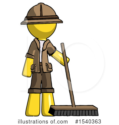 Royalty-Free (RF) Yellow  Design Mascot Clipart Illustration by Leo Blanchette - Stock Sample #1540363