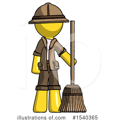 Royalty-Free (RF) Yellow  Design Mascot Clipart Illustration by Leo Blanchette - Stock Sample #1540365