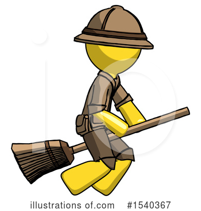 Royalty-Free (RF) Yellow  Design Mascot Clipart Illustration by Leo Blanchette - Stock Sample #1540367