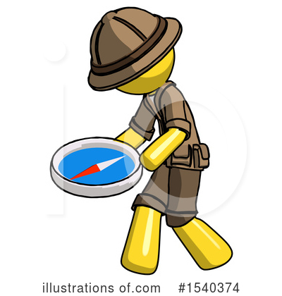 Royalty-Free (RF) Yellow  Design Mascot Clipart Illustration by Leo Blanchette - Stock Sample #1540374
