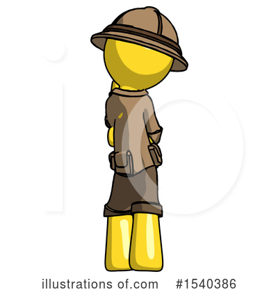 Royalty-Free (RF) Yellow  Design Mascot Clipart Illustration by Leo Blanchette - Stock Sample #1540386
