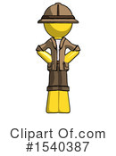 Yellow  Design Mascot Clipart #1540387 by Leo Blanchette