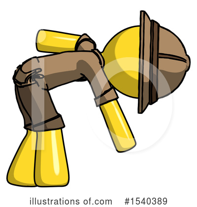 Royalty-Free (RF) Yellow  Design Mascot Clipart Illustration by Leo Blanchette - Stock Sample #1540389