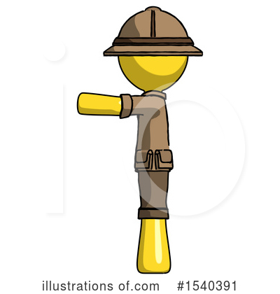 Royalty-Free (RF) Yellow  Design Mascot Clipart Illustration by Leo Blanchette - Stock Sample #1540391
