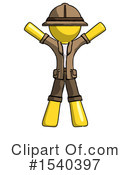 Yellow  Design Mascot Clipart #1540397 by Leo Blanchette