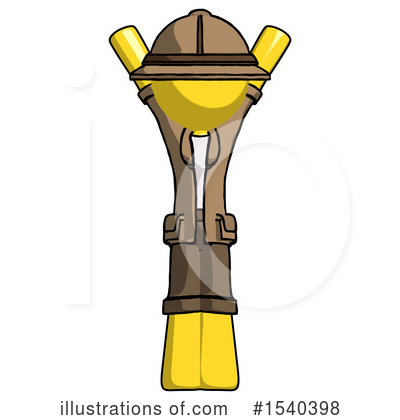Royalty-Free (RF) Yellow  Design Mascot Clipart Illustration by Leo Blanchette - Stock Sample #1540398