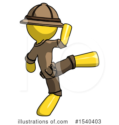 Royalty-Free (RF) Yellow  Design Mascot Clipart Illustration by Leo Blanchette - Stock Sample #1540403
