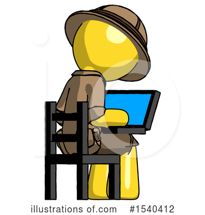 Royalty-Free (RF) Yellow  Design Mascot Clipart Illustration by Leo Blanchette - Stock Sample #1540412