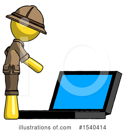 Royalty-Free (RF) Yellow  Design Mascot Clipart Illustration by Leo Blanchette - Stock Sample #1540414