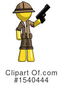 Yellow  Design Mascot Clipart #1540444 by Leo Blanchette