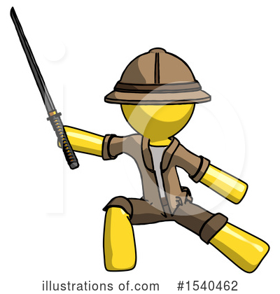Royalty-Free (RF) Yellow  Design Mascot Clipart Illustration by Leo Blanchette - Stock Sample #1540462