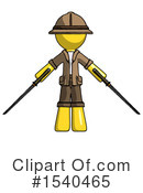 Yellow  Design Mascot Clipart #1540465 by Leo Blanchette