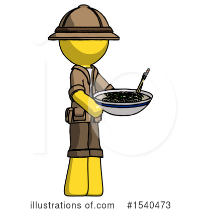 Royalty-Free (RF) Yellow  Design Mascot Clipart Illustration by Leo Blanchette - Stock Sample #1540473