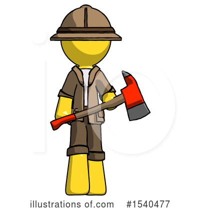 Royalty-Free (RF) Yellow  Design Mascot Clipart Illustration by Leo Blanchette - Stock Sample #1540477