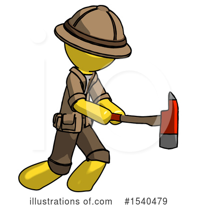 Royalty-Free (RF) Yellow  Design Mascot Clipart Illustration by Leo Blanchette - Stock Sample #1540479