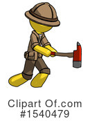 Yellow  Design Mascot Clipart #1540479 by Leo Blanchette