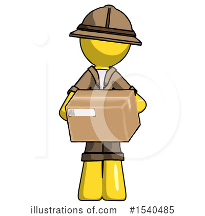 Royalty-Free (RF) Yellow  Design Mascot Clipart Illustration by Leo Blanchette - Stock Sample #1540485