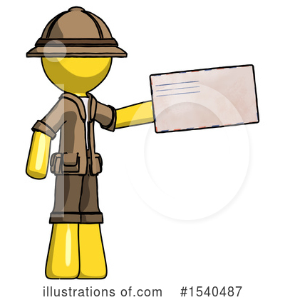 Royalty-Free (RF) Yellow  Design Mascot Clipart Illustration by Leo Blanchette - Stock Sample #1540487