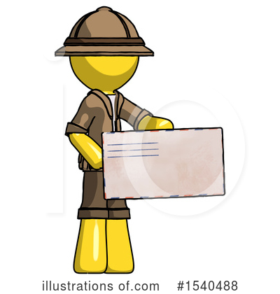 Royalty-Free (RF) Yellow  Design Mascot Clipart Illustration by Leo Blanchette - Stock Sample #1540488