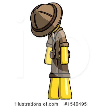Royalty-Free (RF) Yellow  Design Mascot Clipart Illustration by Leo Blanchette - Stock Sample #1540495