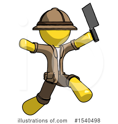 Royalty-Free (RF) Yellow  Design Mascot Clipart Illustration by Leo Blanchette - Stock Sample #1540498