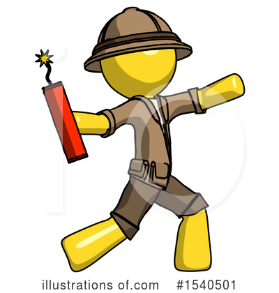 Royalty-Free (RF) Yellow  Design Mascot Clipart Illustration by Leo Blanchette - Stock Sample #1540501