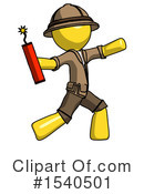Yellow  Design Mascot Clipart #1540501 by Leo Blanchette