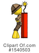 Yellow  Design Mascot Clipart #1540503 by Leo Blanchette