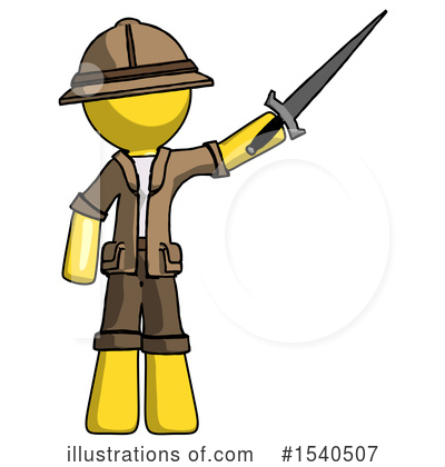 Royalty-Free (RF) Yellow  Design Mascot Clipart Illustration by Leo Blanchette - Stock Sample #1540507