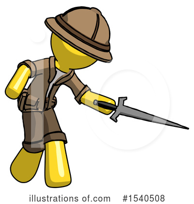 Royalty-Free (RF) Yellow  Design Mascot Clipart Illustration by Leo Blanchette - Stock Sample #1540508