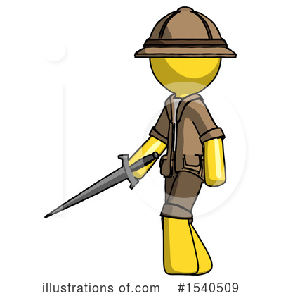 Royalty-Free (RF) Yellow  Design Mascot Clipart Illustration by Leo Blanchette - Stock Sample #1540509