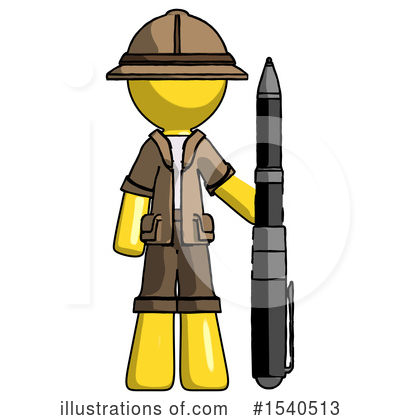 Royalty-Free (RF) Yellow  Design Mascot Clipart Illustration by Leo Blanchette - Stock Sample #1540513