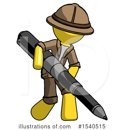 Royalty-Free (RF) Yellow  Design Mascot Clipart Illustration by Leo Blanchette - Stock Sample #1540515