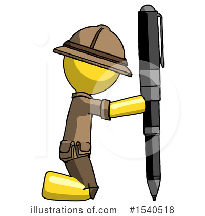 Royalty-Free (RF) Yellow  Design Mascot Clipart Illustration by Leo Blanchette - Stock Sample #1540518