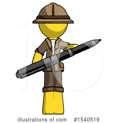 Royalty-Free (RF) Yellow  Design Mascot Clipart Illustration by Leo Blanchette - Stock Sample #1540519