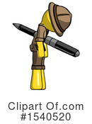 Yellow  Design Mascot Clipart #1540520 by Leo Blanchette