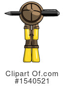 Yellow  Design Mascot Clipart #1540521 by Leo Blanchette