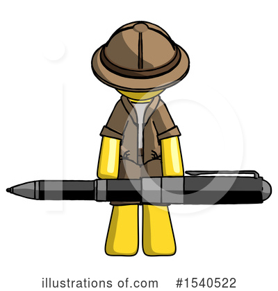 Royalty-Free (RF) Yellow  Design Mascot Clipart Illustration by Leo Blanchette - Stock Sample #1540522