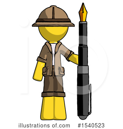Royalty-Free (RF) Yellow  Design Mascot Clipart Illustration by Leo Blanchette - Stock Sample #1540523