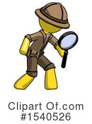 Yellow  Design Mascot Clipart #1540526 by Leo Blanchette