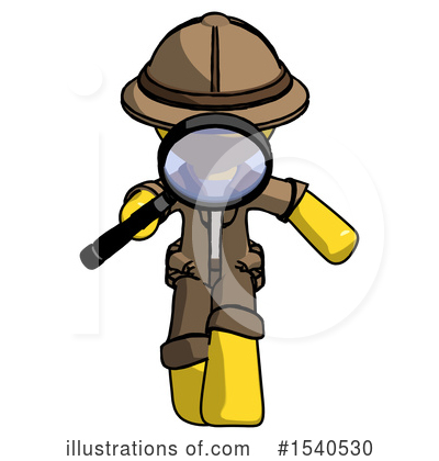 Royalty-Free (RF) Yellow  Design Mascot Clipart Illustration by Leo Blanchette - Stock Sample #1540530