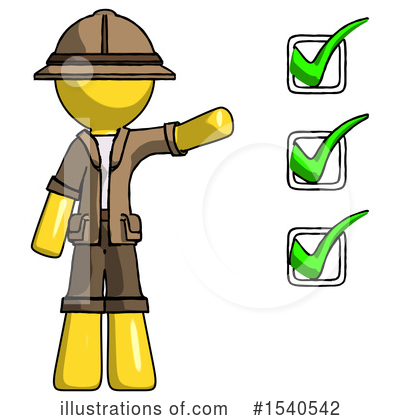Royalty-Free (RF) Yellow  Design Mascot Clipart Illustration by Leo Blanchette - Stock Sample #1540542