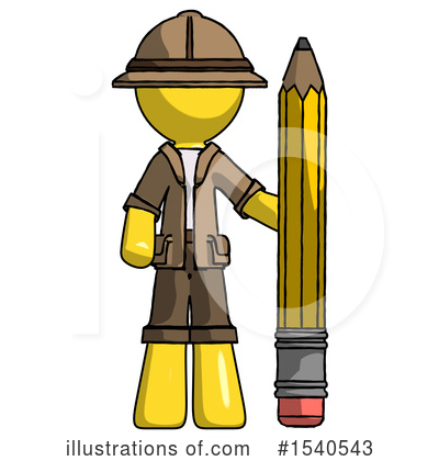Royalty-Free (RF) Yellow  Design Mascot Clipart Illustration by Leo Blanchette - Stock Sample #1540543