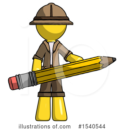 Royalty-Free (RF) Yellow  Design Mascot Clipart Illustration by Leo Blanchette - Stock Sample #1540544