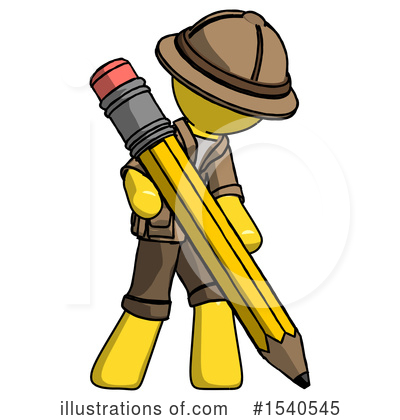 Royalty-Free (RF) Yellow  Design Mascot Clipart Illustration by Leo Blanchette - Stock Sample #1540545
