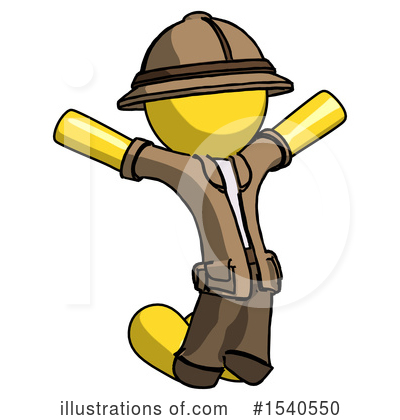 Royalty-Free (RF) Yellow  Design Mascot Clipart Illustration by Leo Blanchette - Stock Sample #1540550